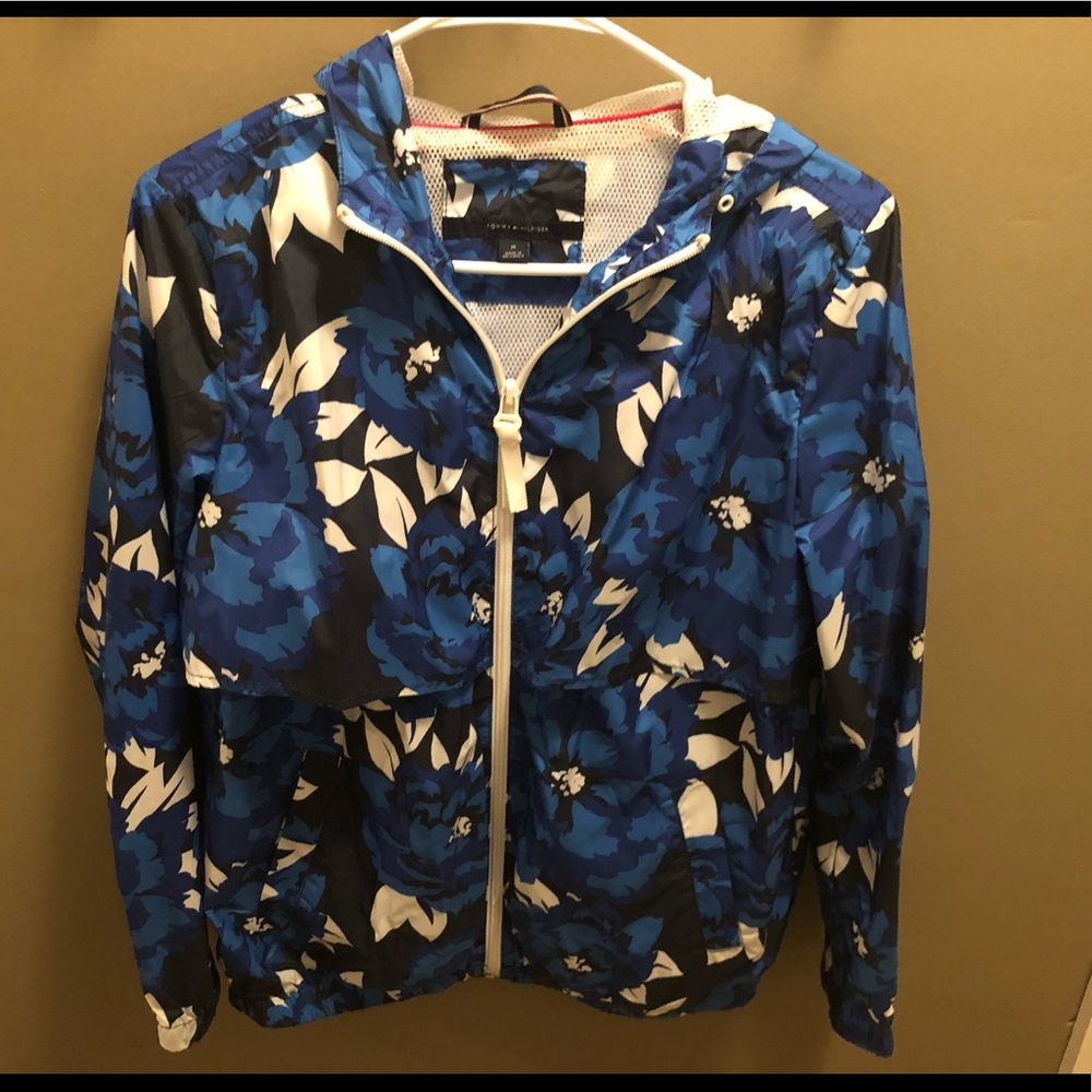 Floral rain coat